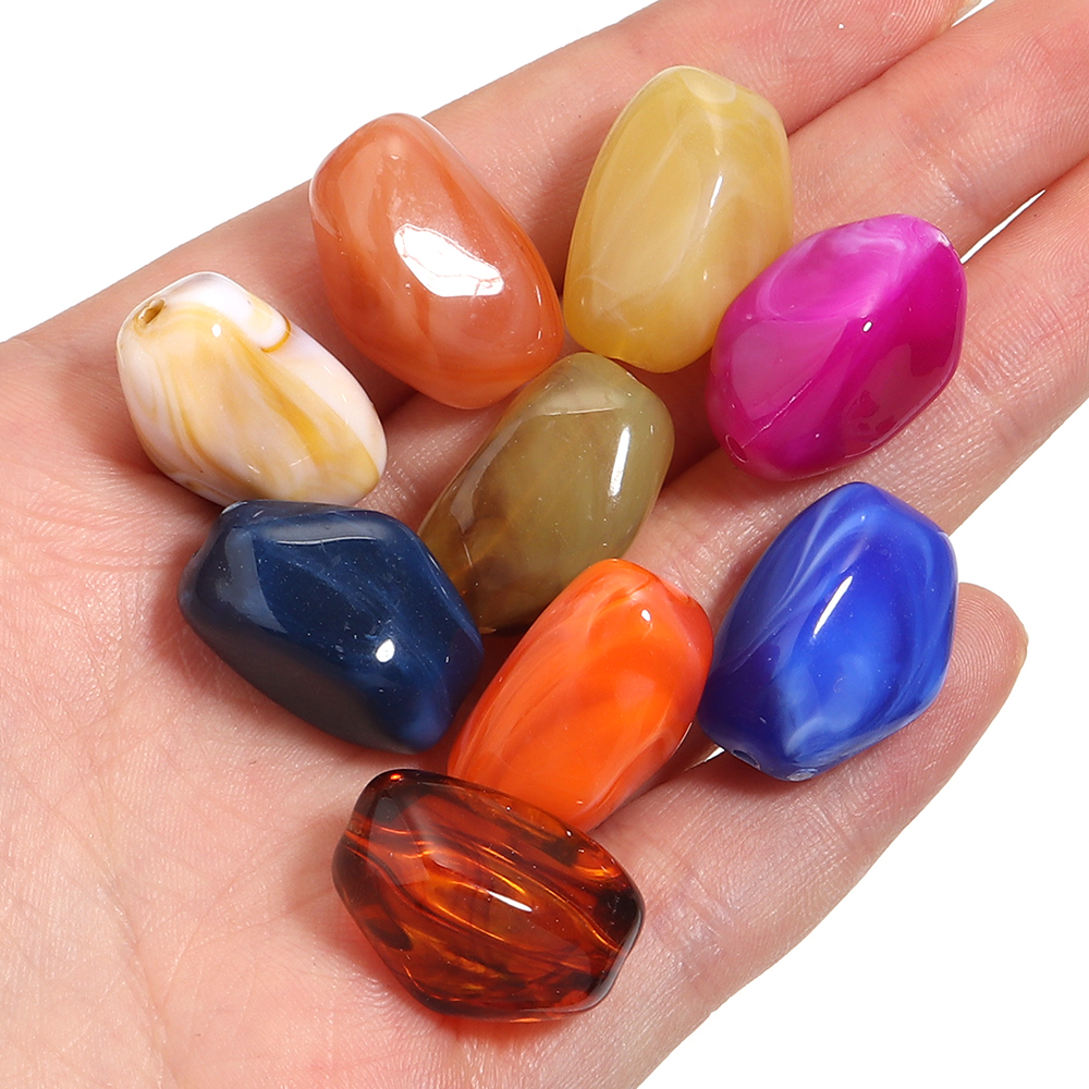 Body Jewelry Diy - 20pcs 21x12mm Acrylic Irregular Shape Beads