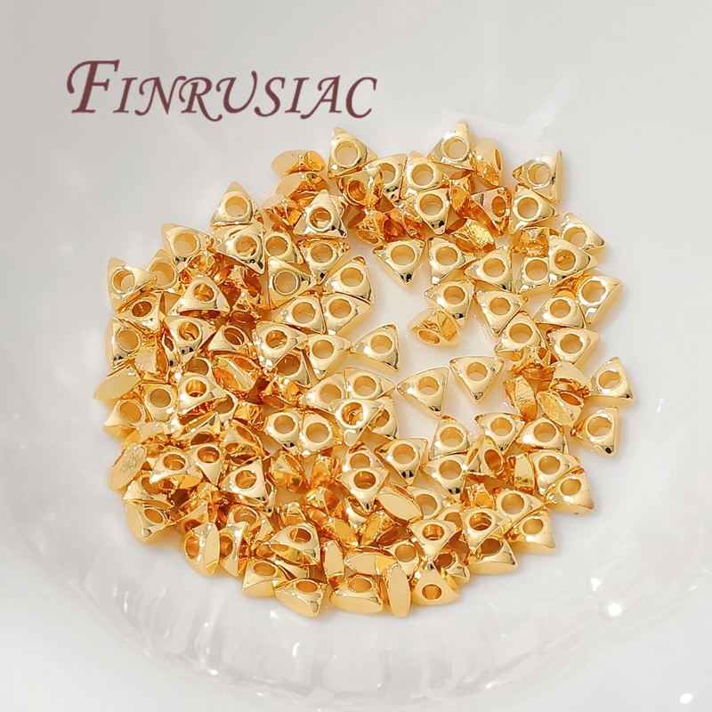 Body Jewelry Diy - 3mm Spacer Beads 18K Gold Plated