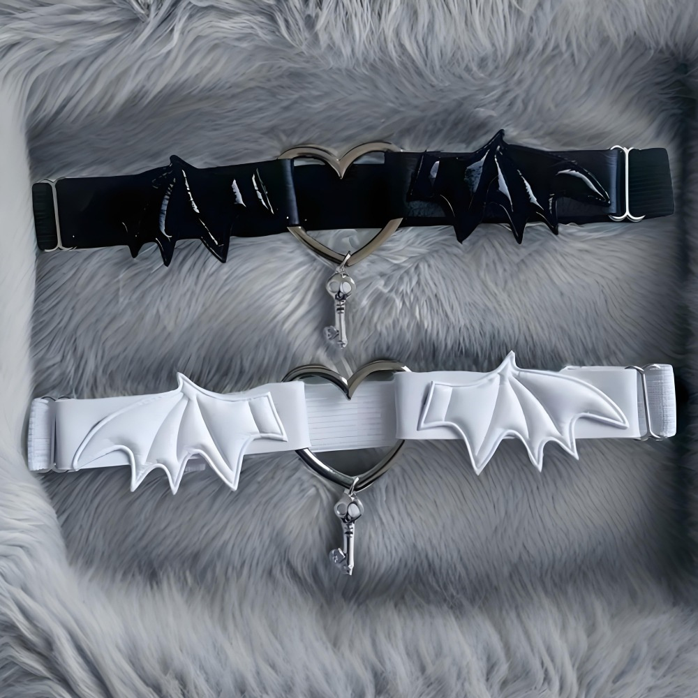 Body Jewelry Chains - Gothic Harajuku Black Heart Wing Leg