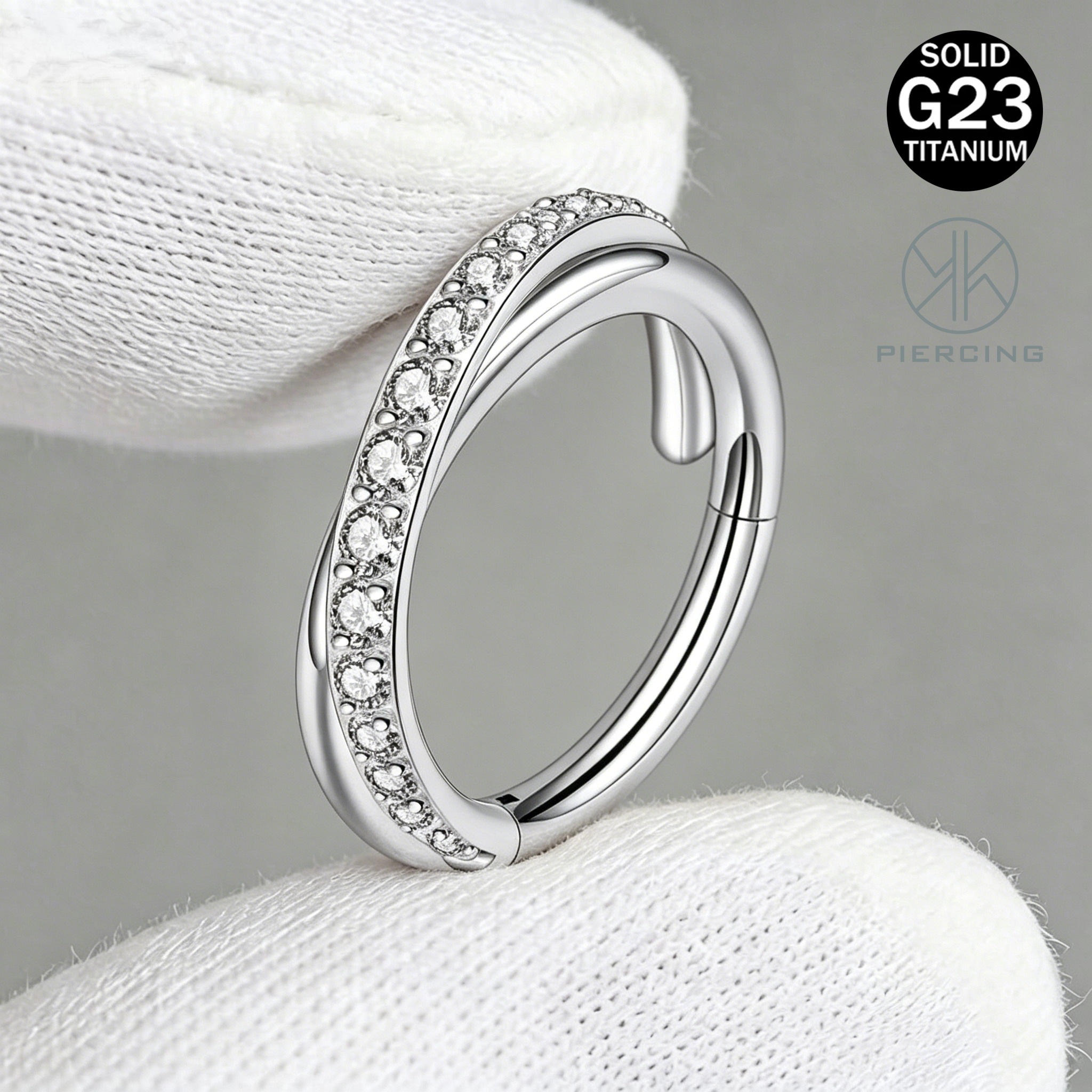 Clicker Ring Seamless - 1pcs 16G Cartilage Earring Hoop Titanium
