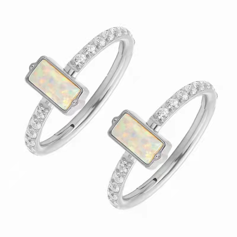 10pcs 316L Surgical Steel Opal - Clicker Ring Seamless review and price