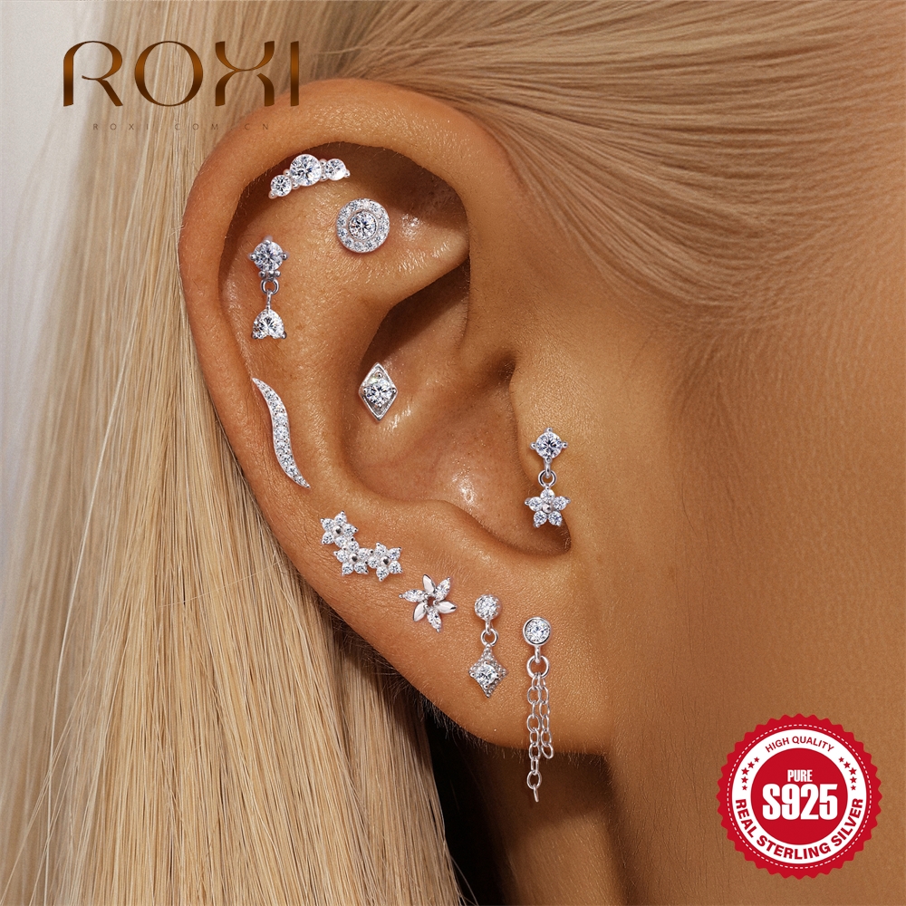 ROXI Moissanite 925 Sterling S - Tragus Flat Back review and price