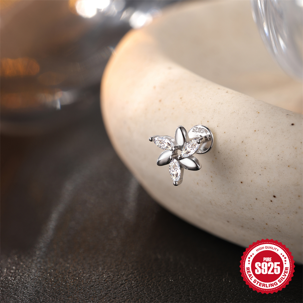 ROXI Moissanite 925 Sterling S - Tragus Flat Back review and price