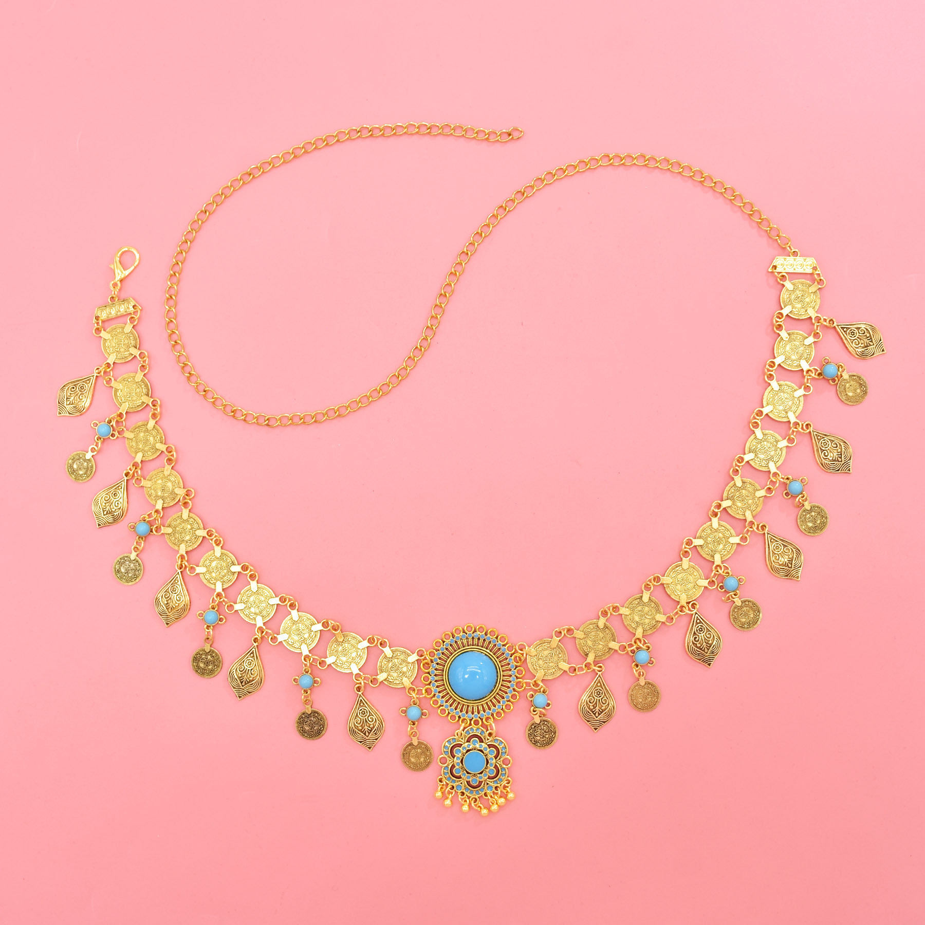 Bohemian Belt Gold Color Coin  - Body Jewelry Charms review and price