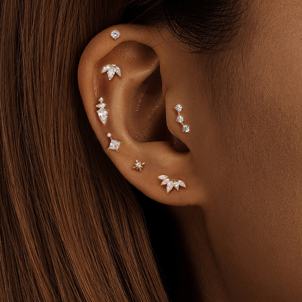 AIDE Heart Round Ball Flat Hel - Tragus Flat Back review and price