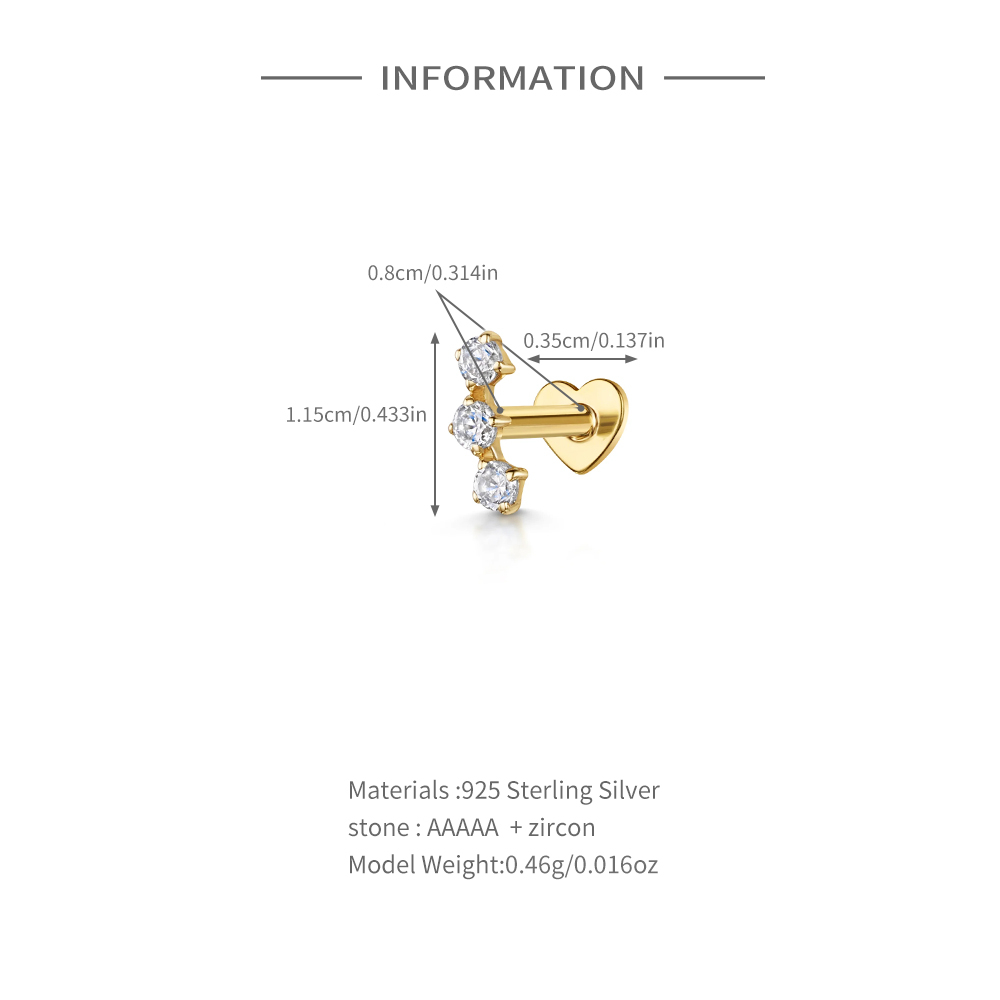 AIDE Heart Round Ball Flat Hel - Tragus Flat Back review and price