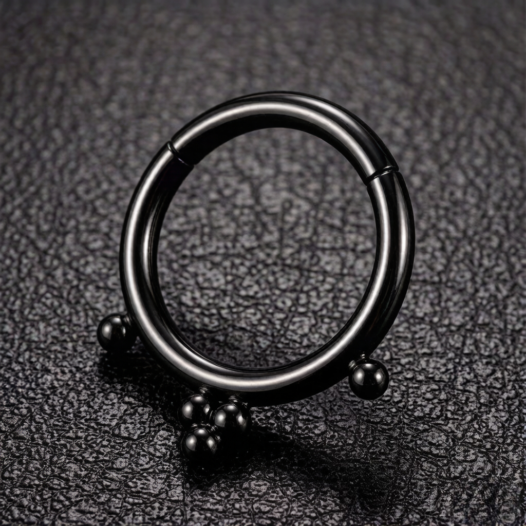 F136 Titanium 16G Septum Pierc - Clicker Ring Seamless review and price