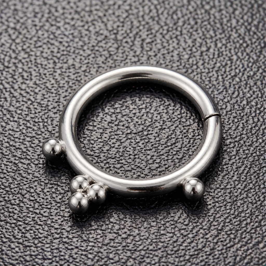 F136 Titanium 16G Septum Pierc - Clicker Ring Seamless review and price