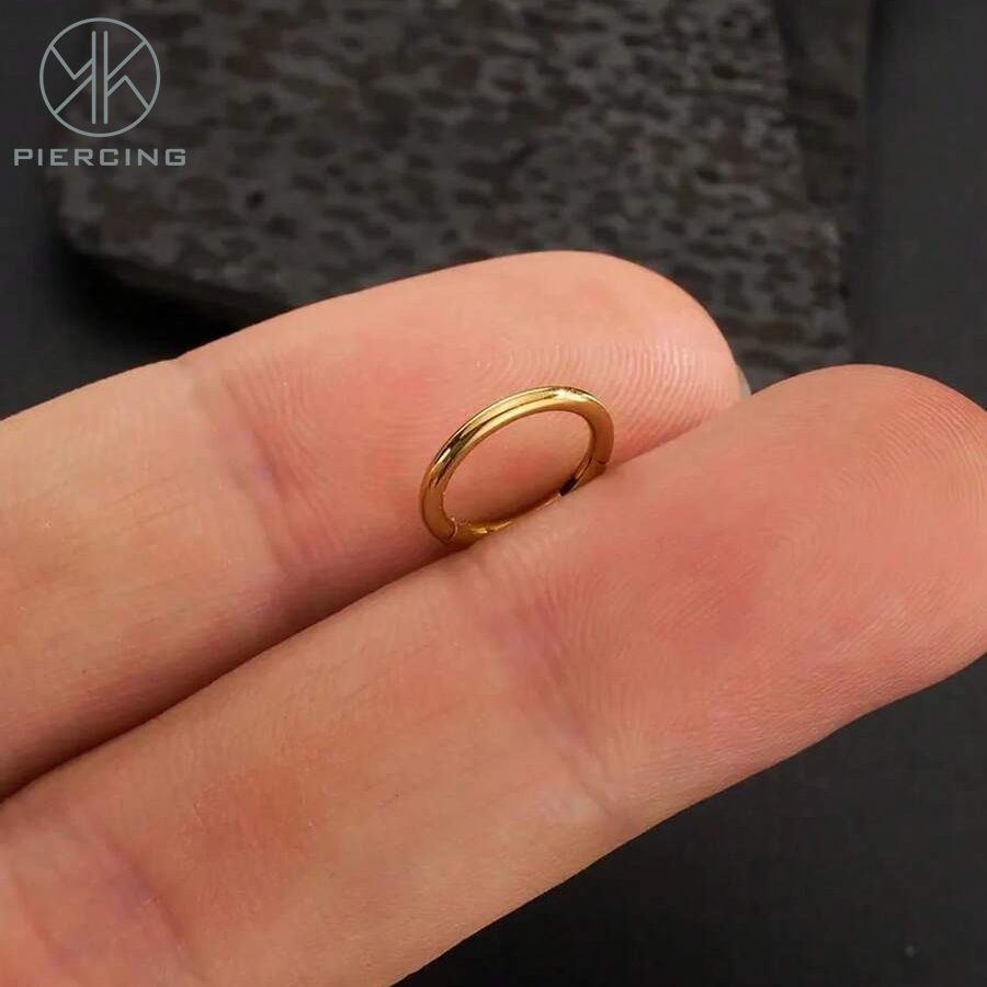 1pc 16G/18G/20G Titanium Golde - Clicker Ring Seamless review and price