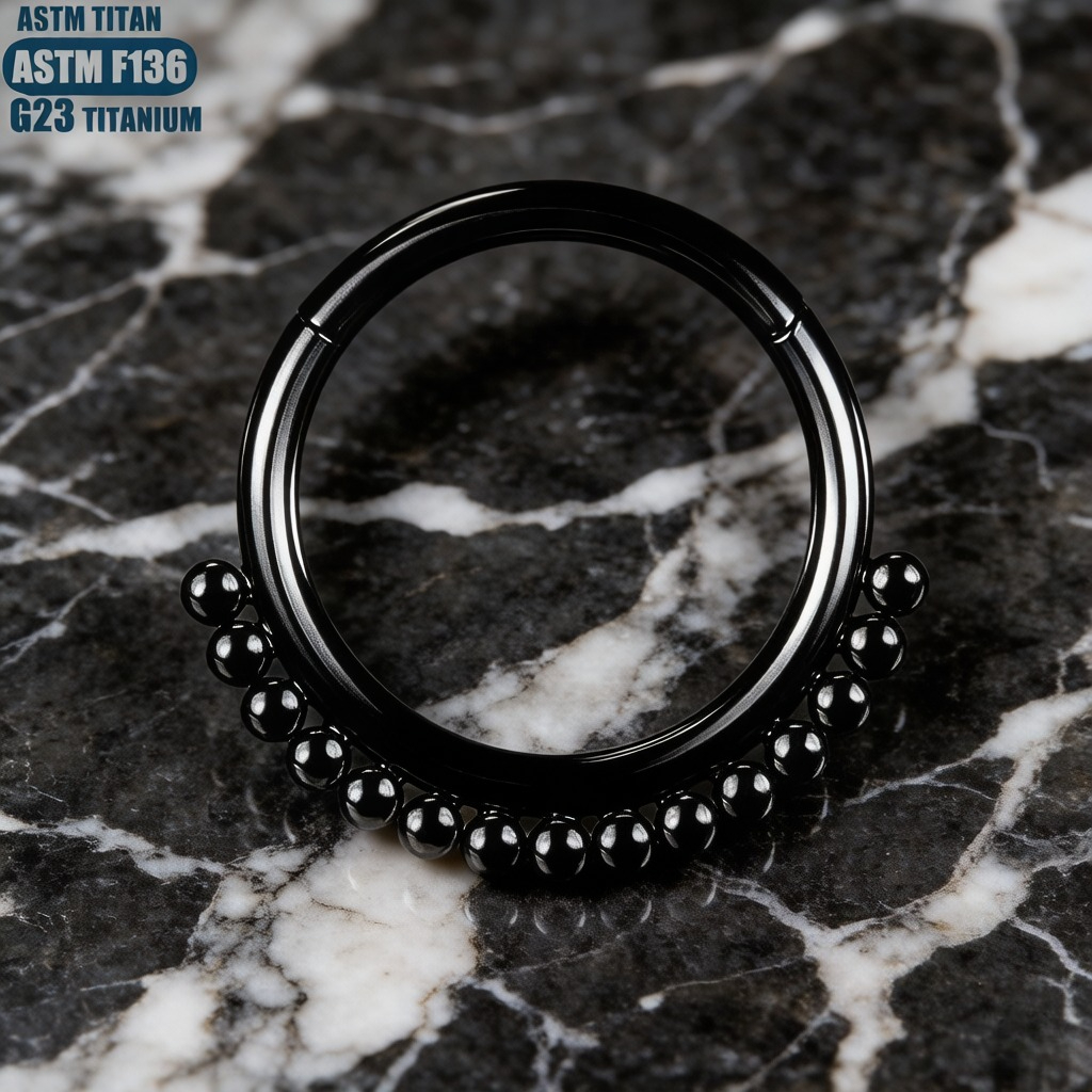 F136 16G Titanium Nose Ring wi - Clicker Ring Seamless review and price