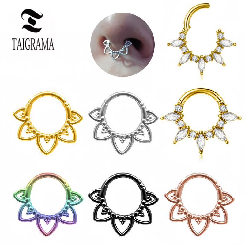 Stainless Steel Nose Ring Flow - Clicker Ring Seamless review and price