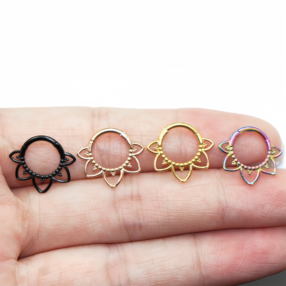 Stainless Steel Nose Ring Flow - Clicker Ring Seamless review and price