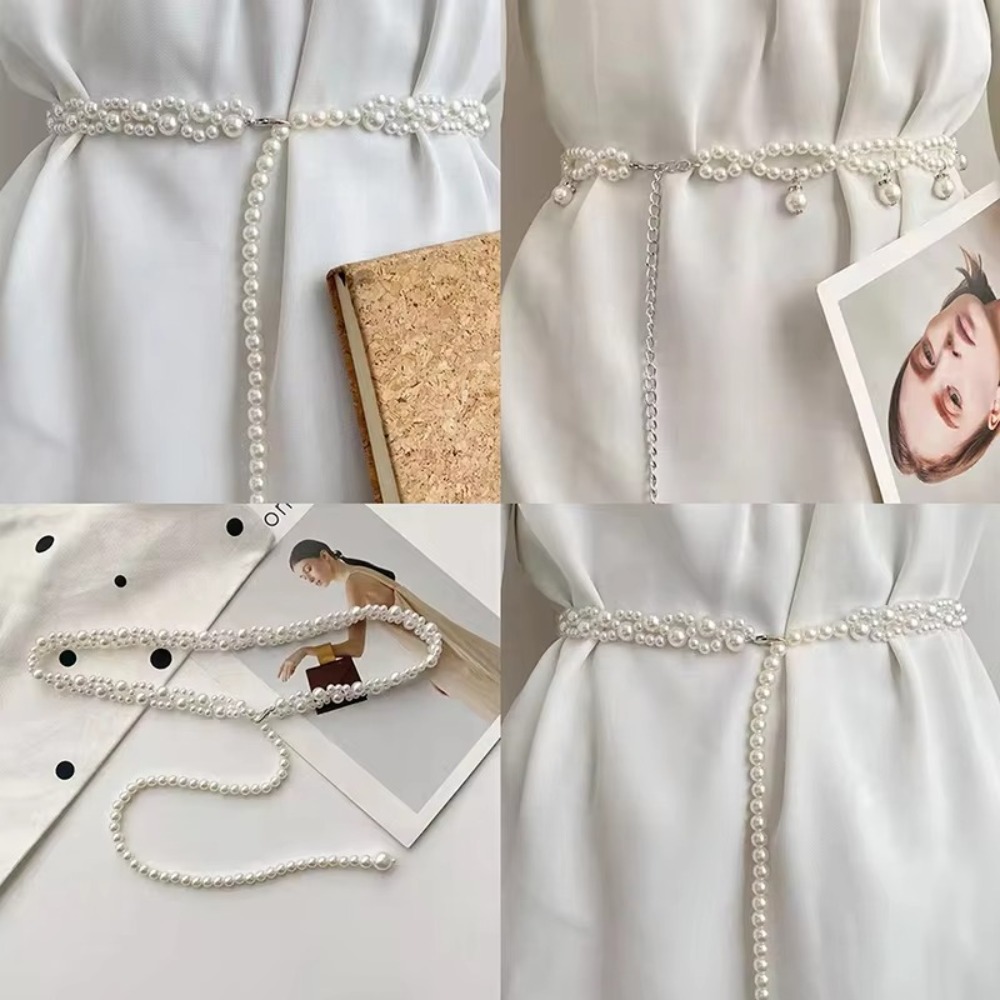 Fashion 100cm Pearl Waist Chai - Body Jewelry Chains review and price