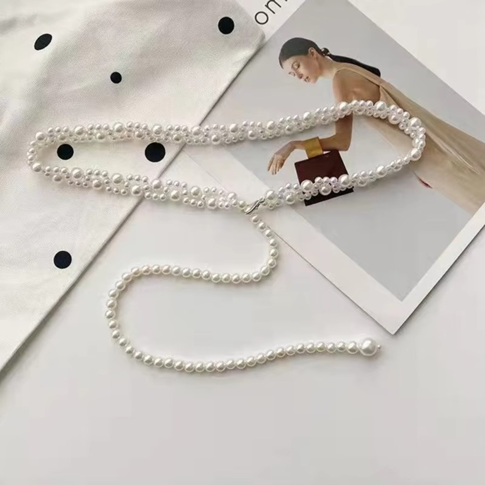 Fashion 100cm Pearl Waist Chai - Body Jewelry Chains review and price