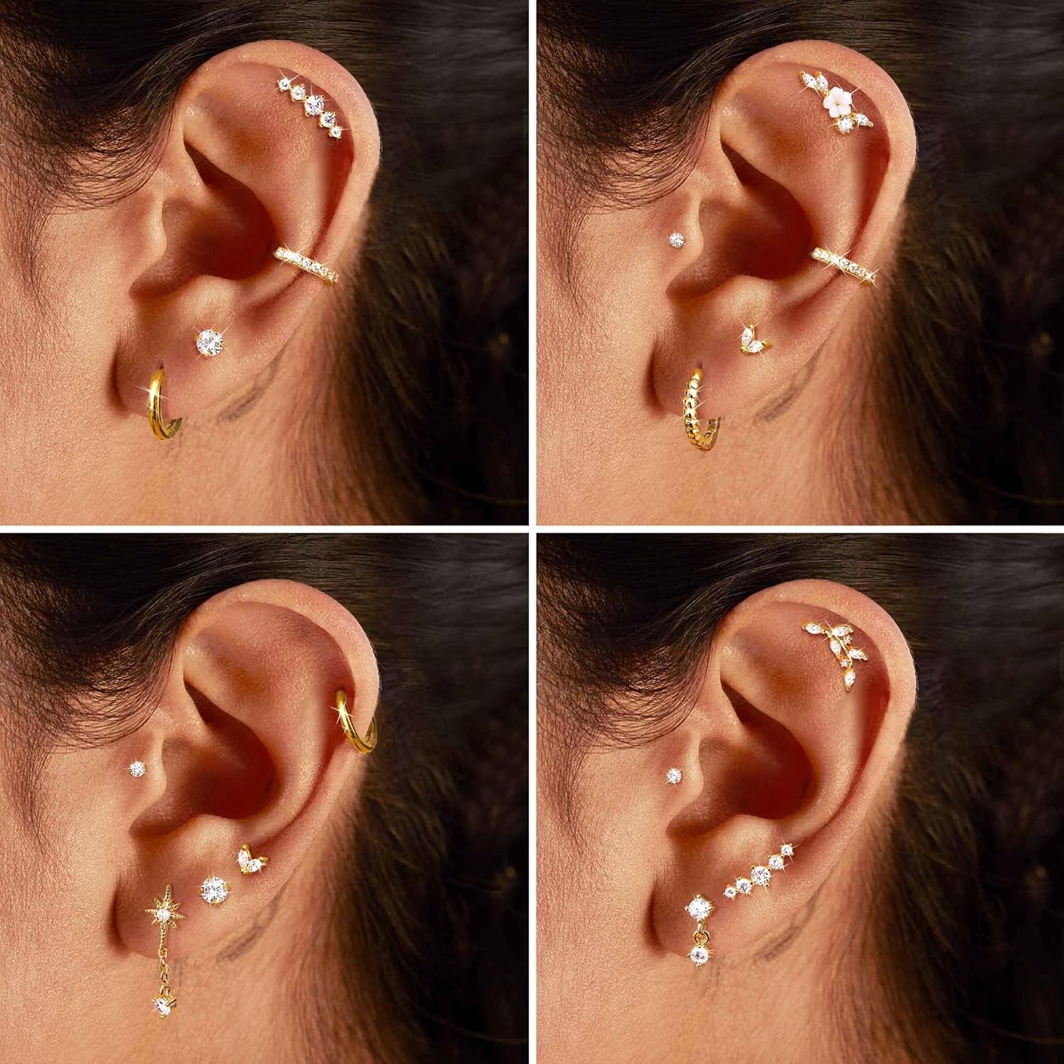 Drperfect 12Pcs Helix Piercing - Tragus Flat Back review and price