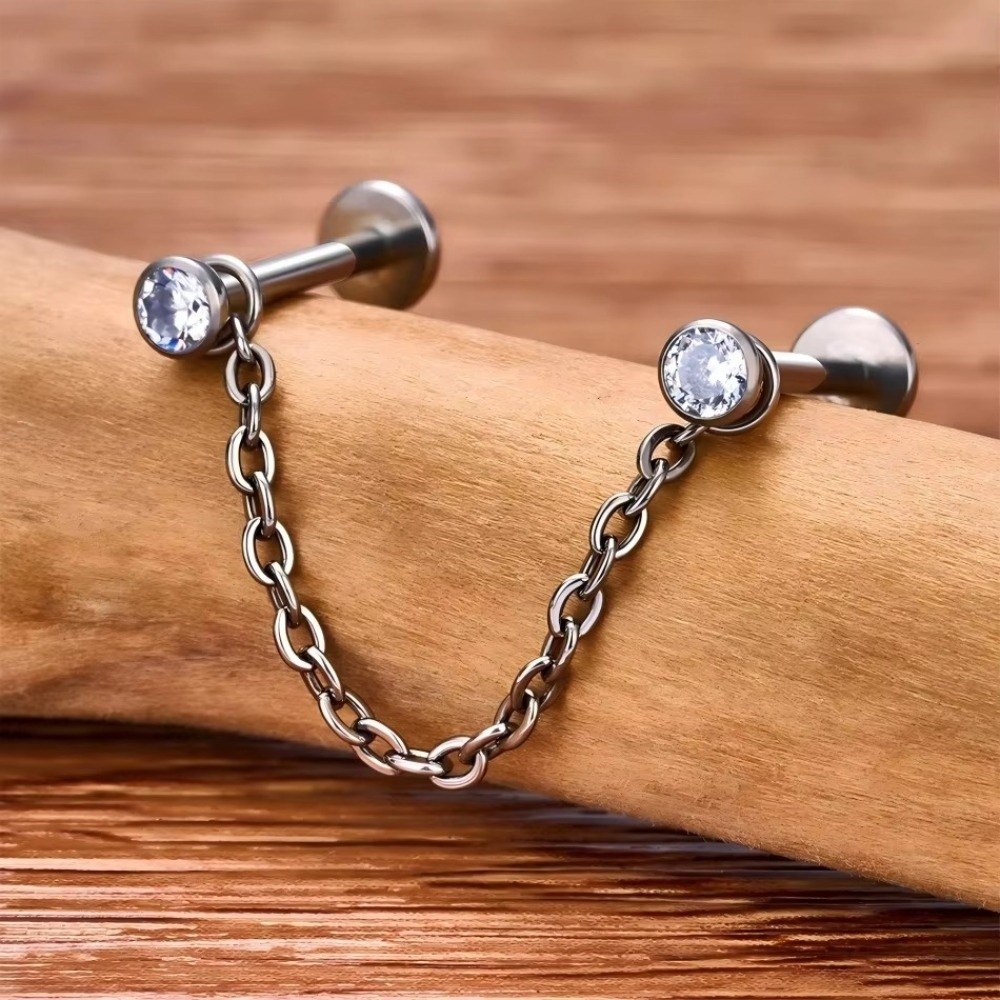 Fashion Titanium Nose Chain Th - Body Jewelry Nose Studs review and price