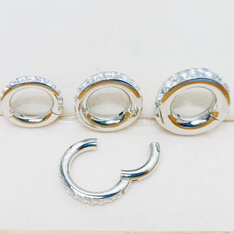 10PCS  3mm 4mm 5mm Guages  Sur - Clicker Ring Seamless review and price