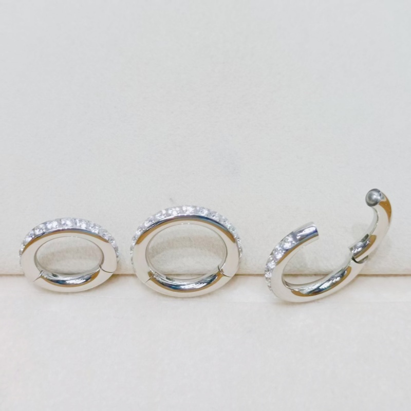 10PCS  3mm 4mm 5mm Guages  Sur - Clicker Ring Seamless review and price