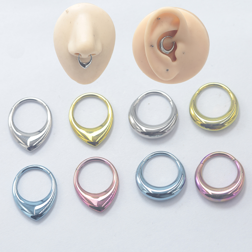 Anodized Titanium Septum Click - Clicker Ring Seamless review and price
