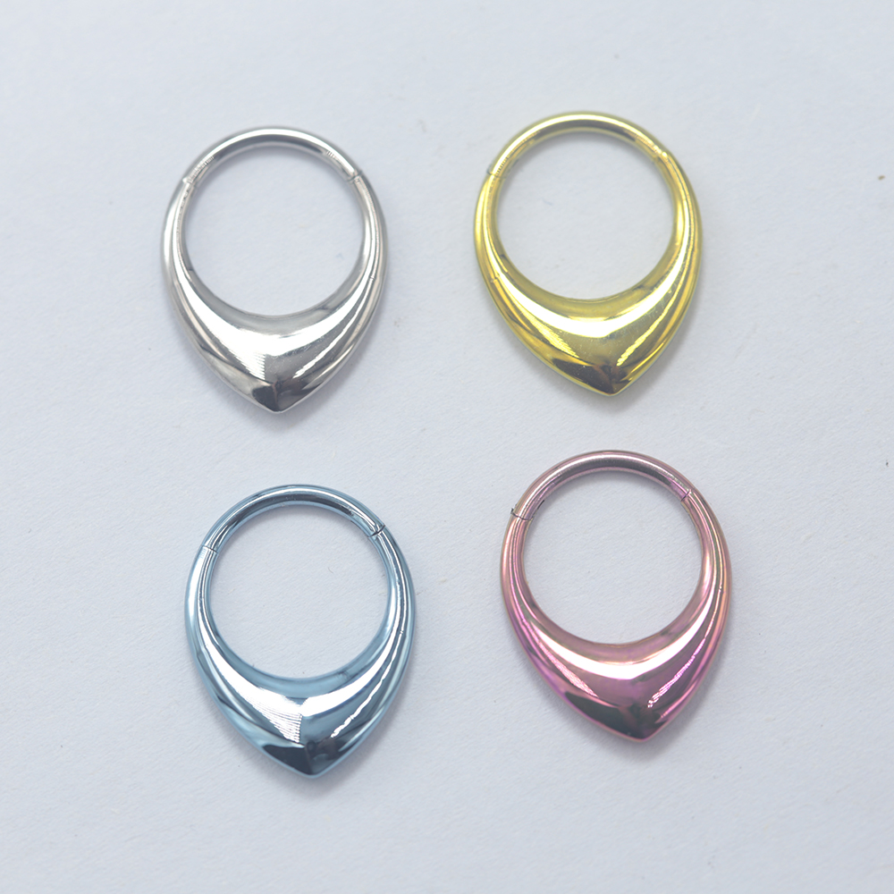 Anodized Titanium Septum Click - Clicker Ring Seamless review and price