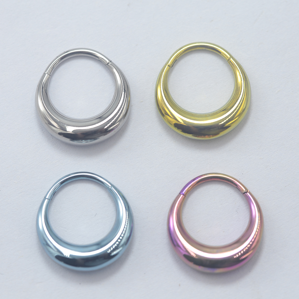Anodized Titanium Septum Click - Clicker Ring Seamless review and price