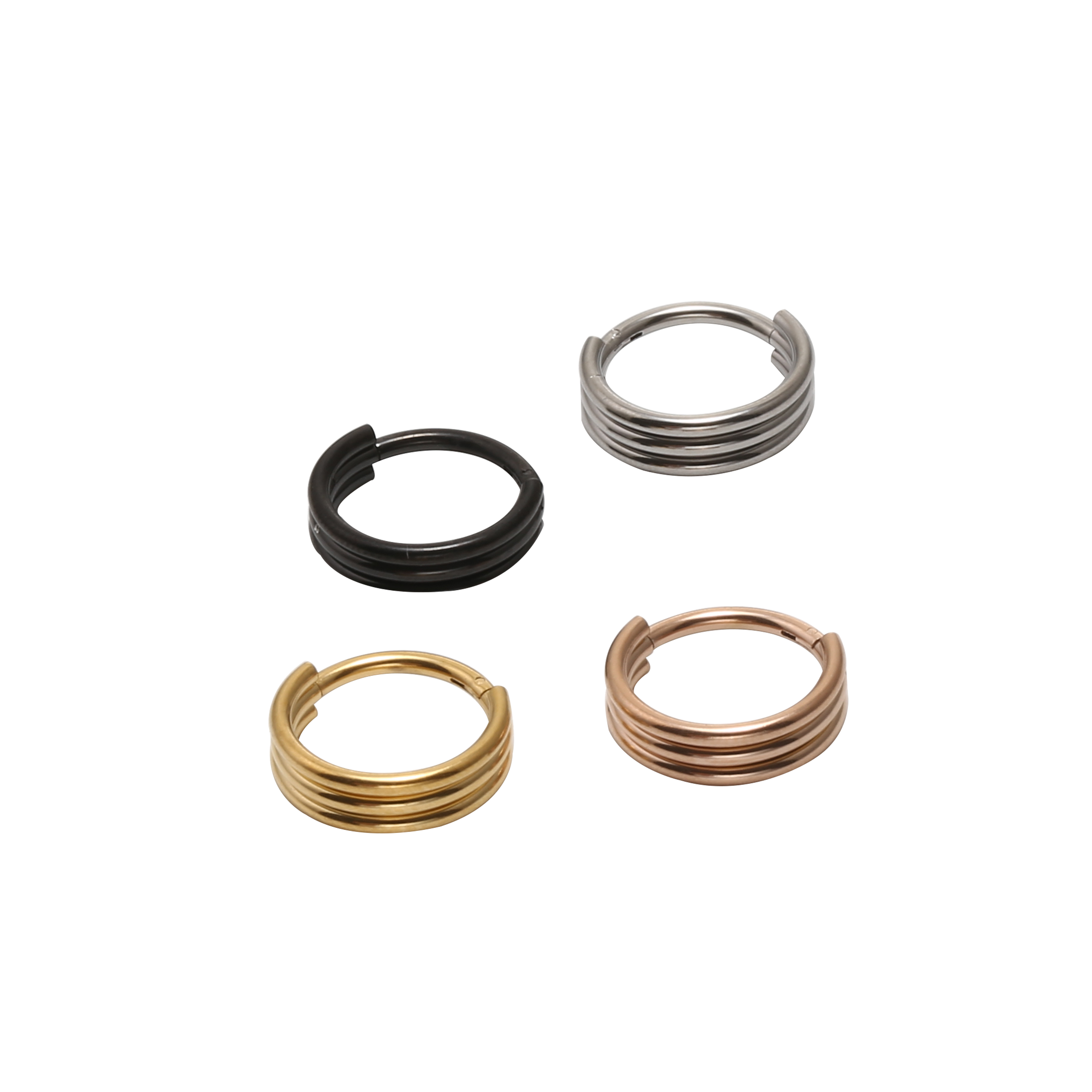 50pcs/lot Twist Seamless Hinge - Clicker Ring Seamless review and price