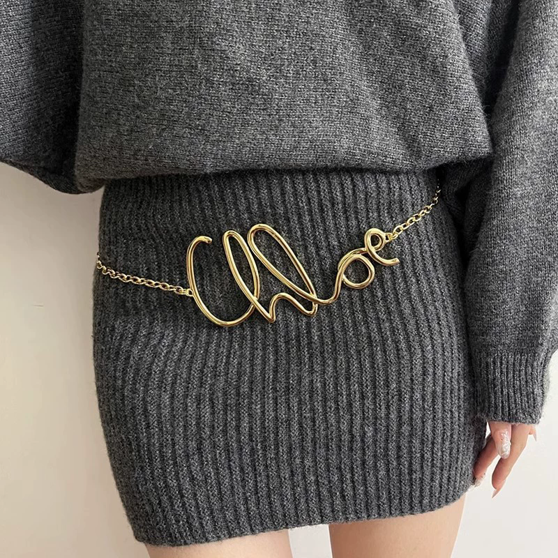 2025 New Retro Gold Letter Wai - Body Jewelry Chains review and price