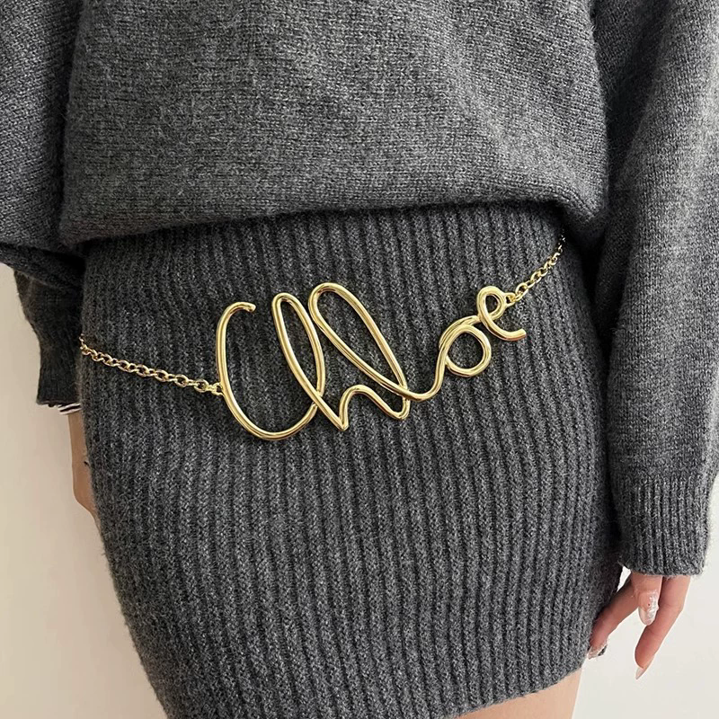 2025 New Retro Gold Letter Wai - Body Jewelry Chains review and price