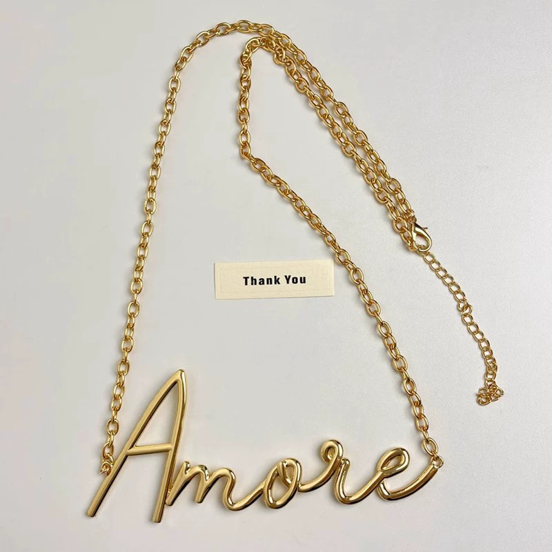 2025 New Retro Gold Letter Wai - Body Jewelry Chains review and price