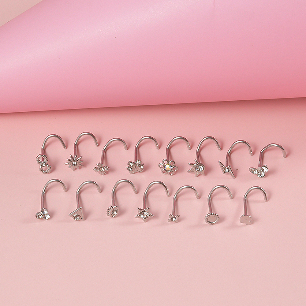 1-15PCS Stainless Steel Nose S - Body Jewelry Etc review and price