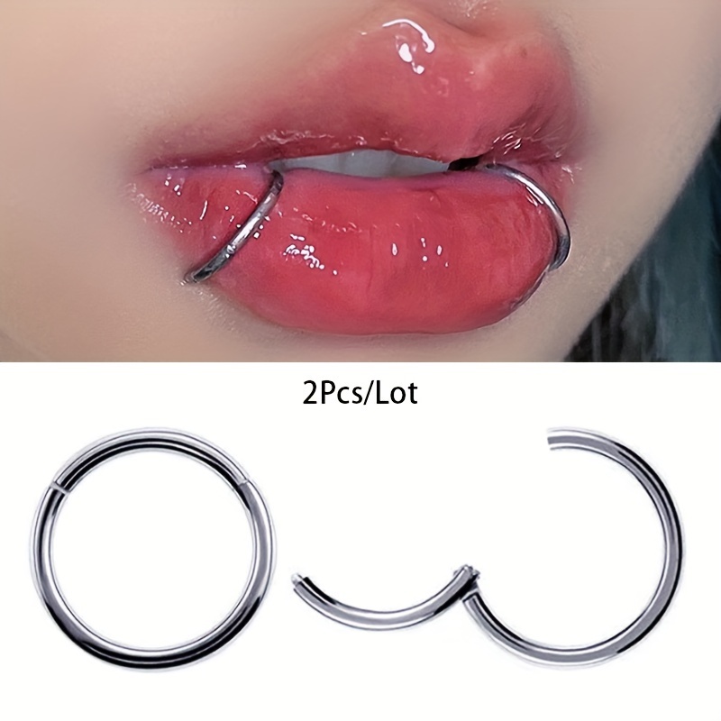 2pcs Seamless Stainless Steel  - Clicker Ring Seamless review and price