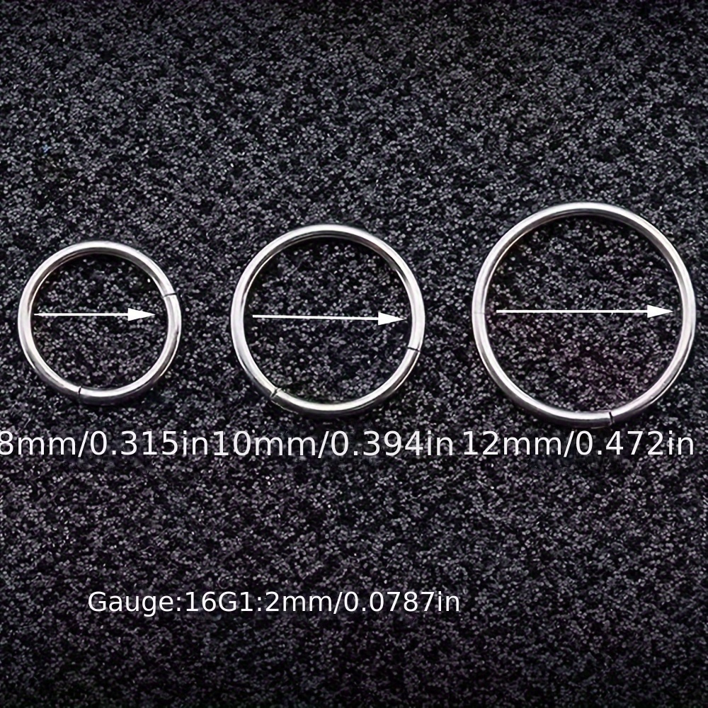 2pcs Seamless Stainless Steel  - Clicker Ring Seamless review and price