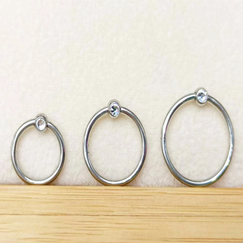 50pcs/lot 316 Surgical Steel G - Clicker Ring Seamless review and price