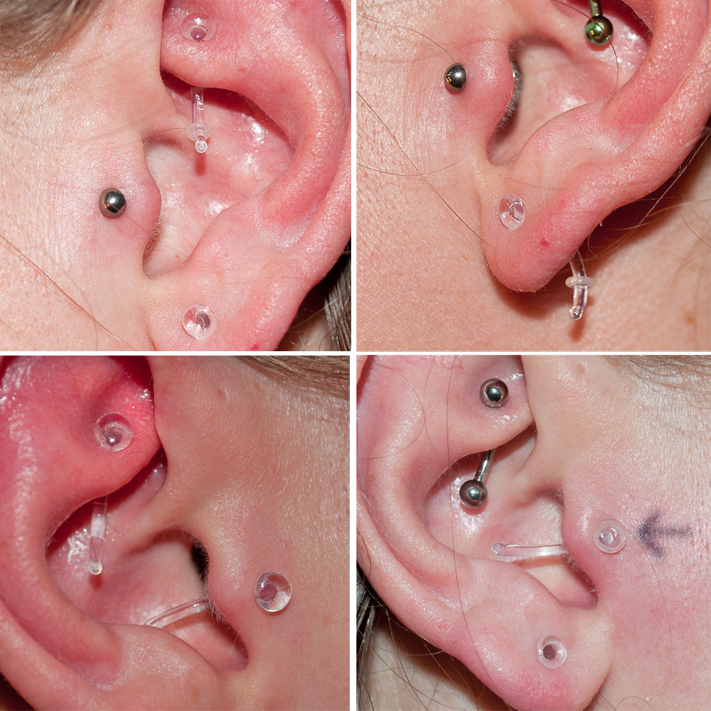 1PC Glass Nose Stud Transparen - Body Jewelry Storage review and price