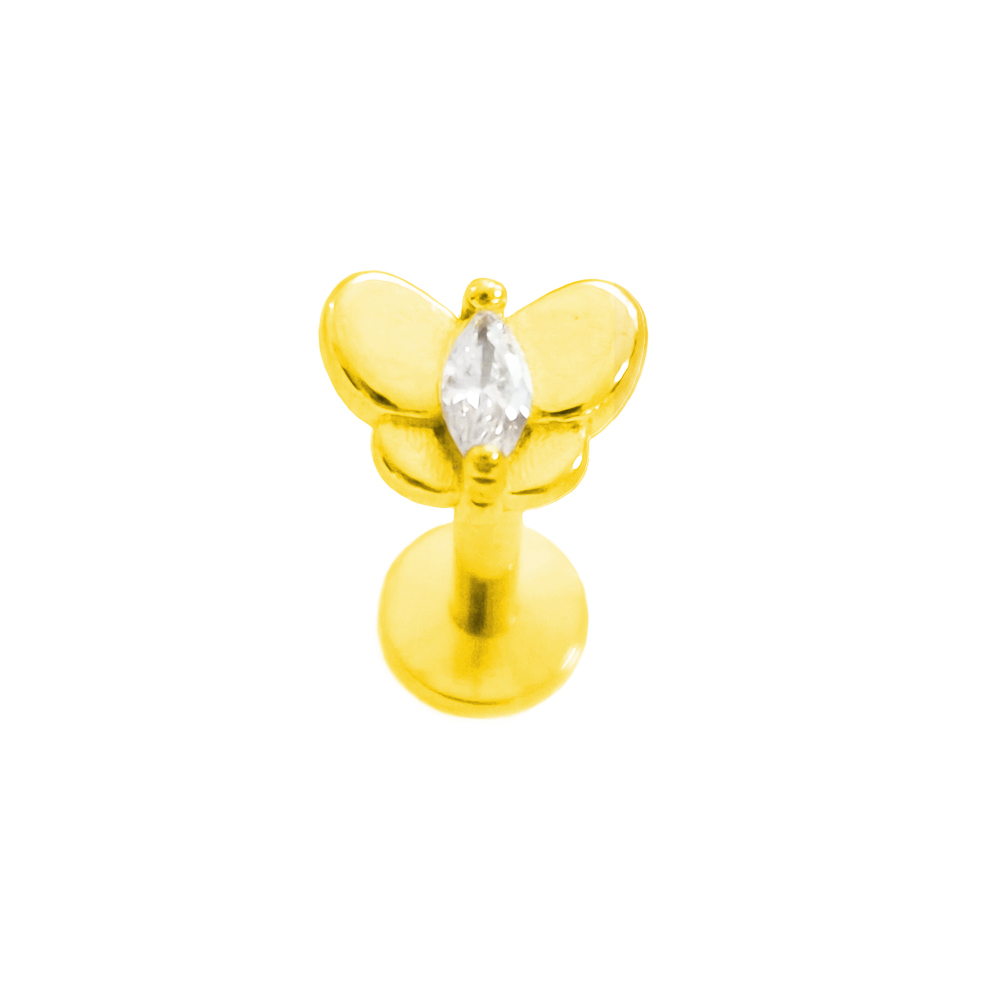Flower Labret Piercing Butterf - Tragus Flat Back review and price
