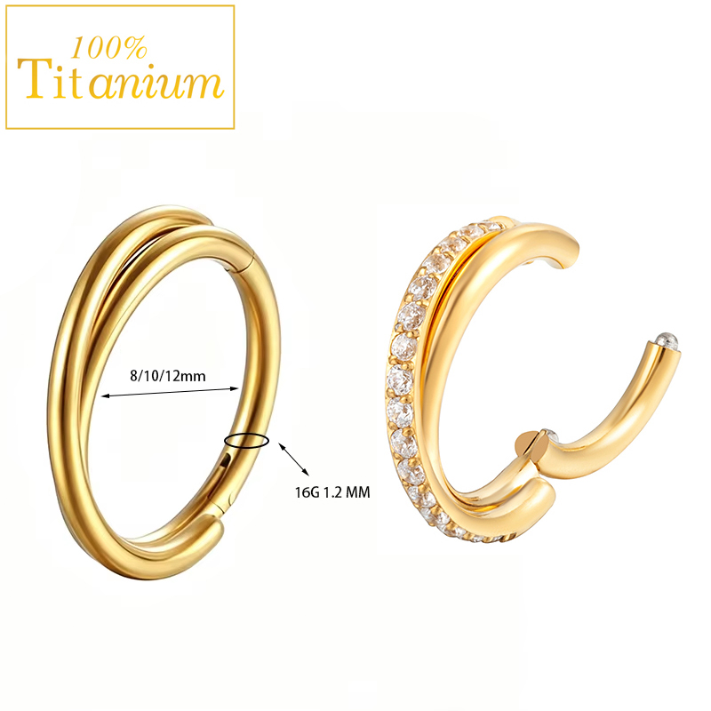 Implant Grade G23 Titanium Ear - Clicker Ring Seamless review and price