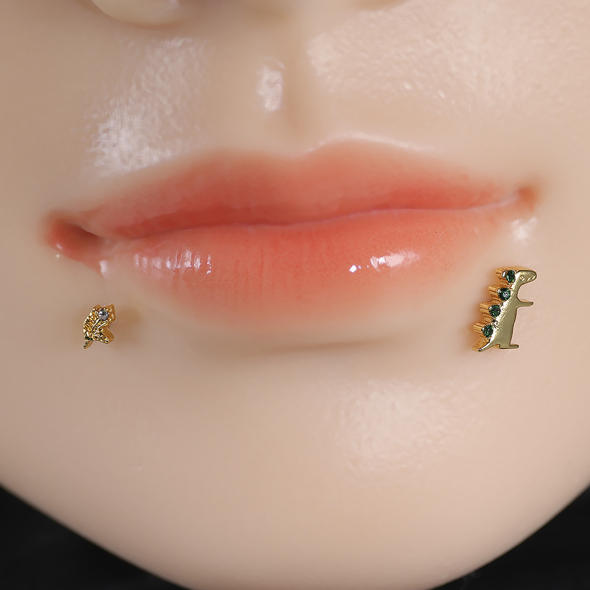 A Cute Dinosaur Lip Stud Ear S - Body Jewelry Nose Studs review and price