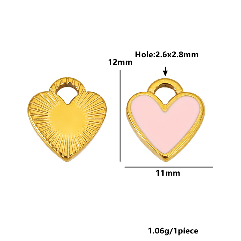 5pcs Stainless Steel Love Hear - Body Jewelry Diy review and price