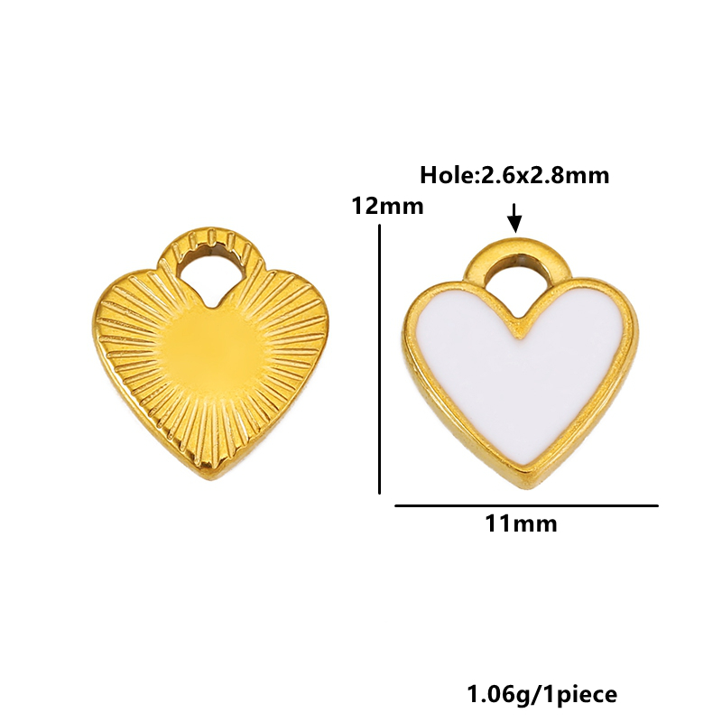 5pcs Stainless Steel Love Hear - Body Jewelry Diy review and price