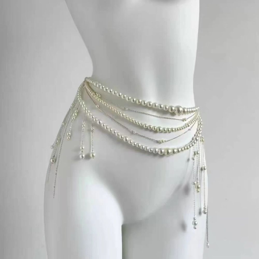 Fashion Women's Pearl Waist Ch - Body Jewelry Chains review and price