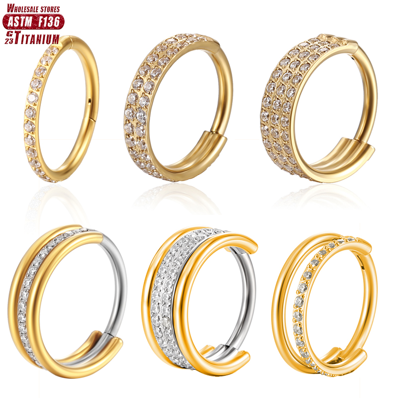 F136 Titanium Nose Ring Implan - Clicker Ring Seamless review and price