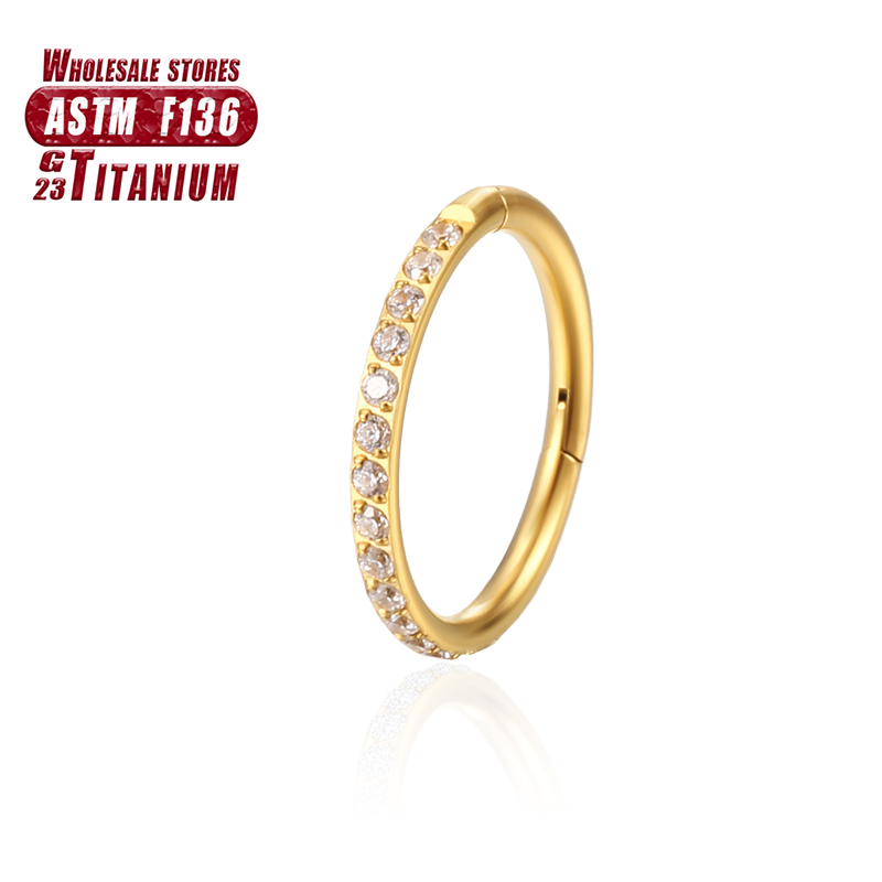 F136 Titanium Nose Ring Implan - Clicker Ring Seamless review and price