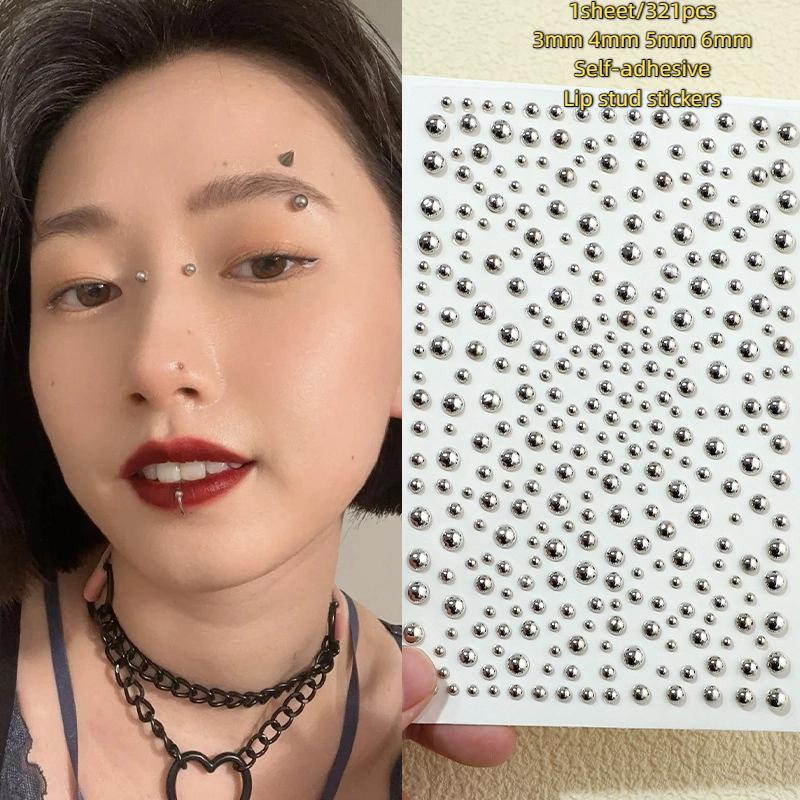 321pcs Non Piercing Lip Studs  - Body Jewelry Nose Studs review and price