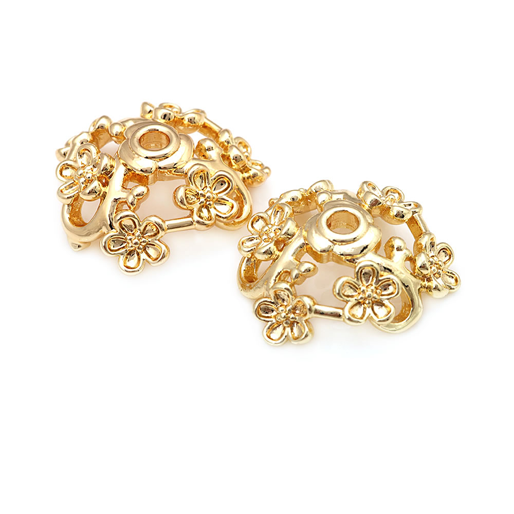 18K Gold Color Brass Flower Sh - Body Jewelry Diy review and price