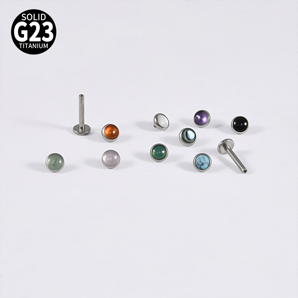 1PC 16g G23 Titanium Crystal&S - Tragus Flat Back review and price