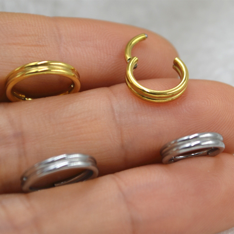20pcs 316L Stainless Steel Pie - Clicker Ring Seamless review and price