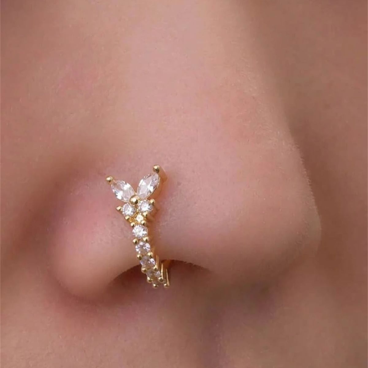 1PC Y - Shape Design No Pierci - Body Jewelry Nose Studs review and price