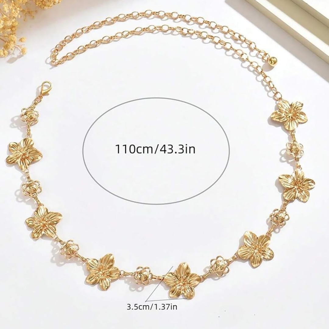 Flower Charm Waist Chain for W - Body Jewelry Charms review and price