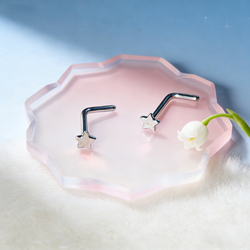 1Pc Trendy Sweet Cool Style St - Body Jewelry Nose Studs review and price