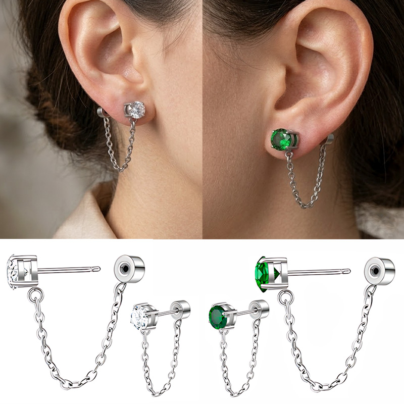 Flat Back Stud Earrings 316L S - Tragus Flat Back review and price